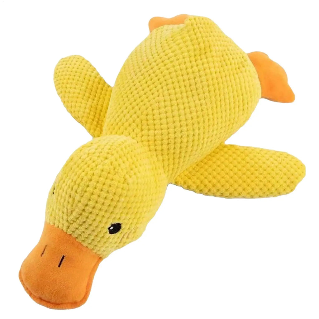 Yellow Plush Duck Dog Toy with Sound