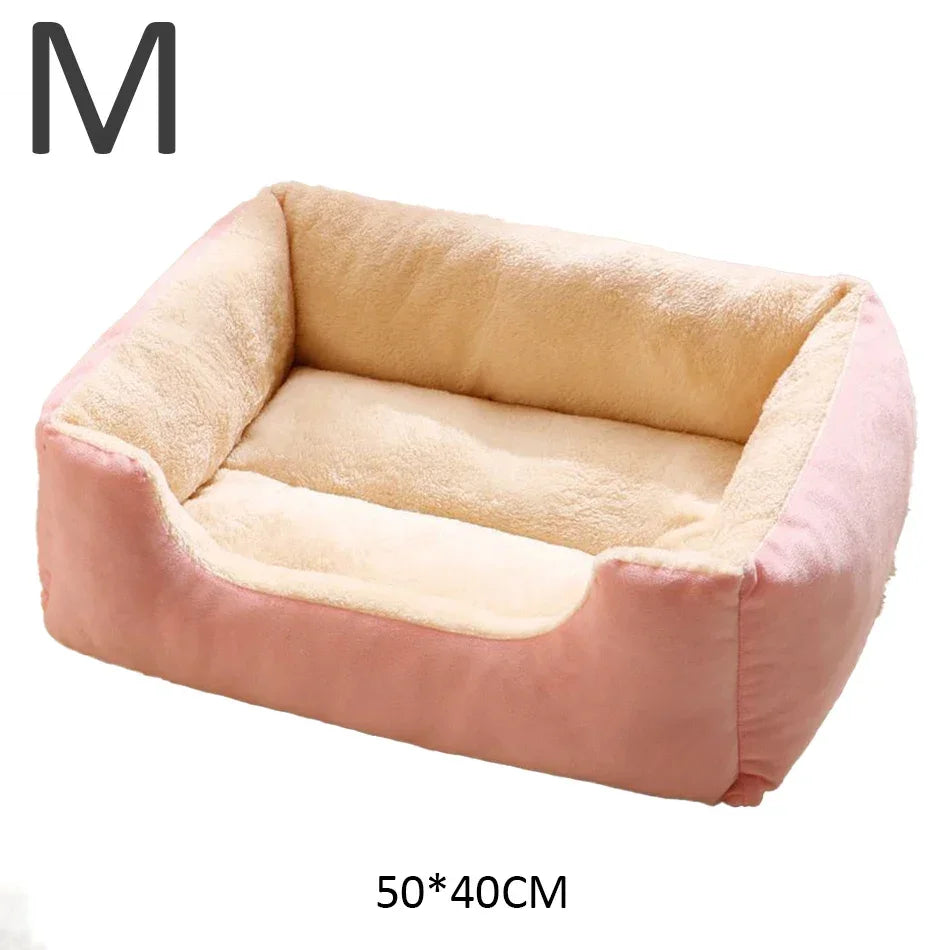 Soft Short-Plush Cat Bed in Five Colors