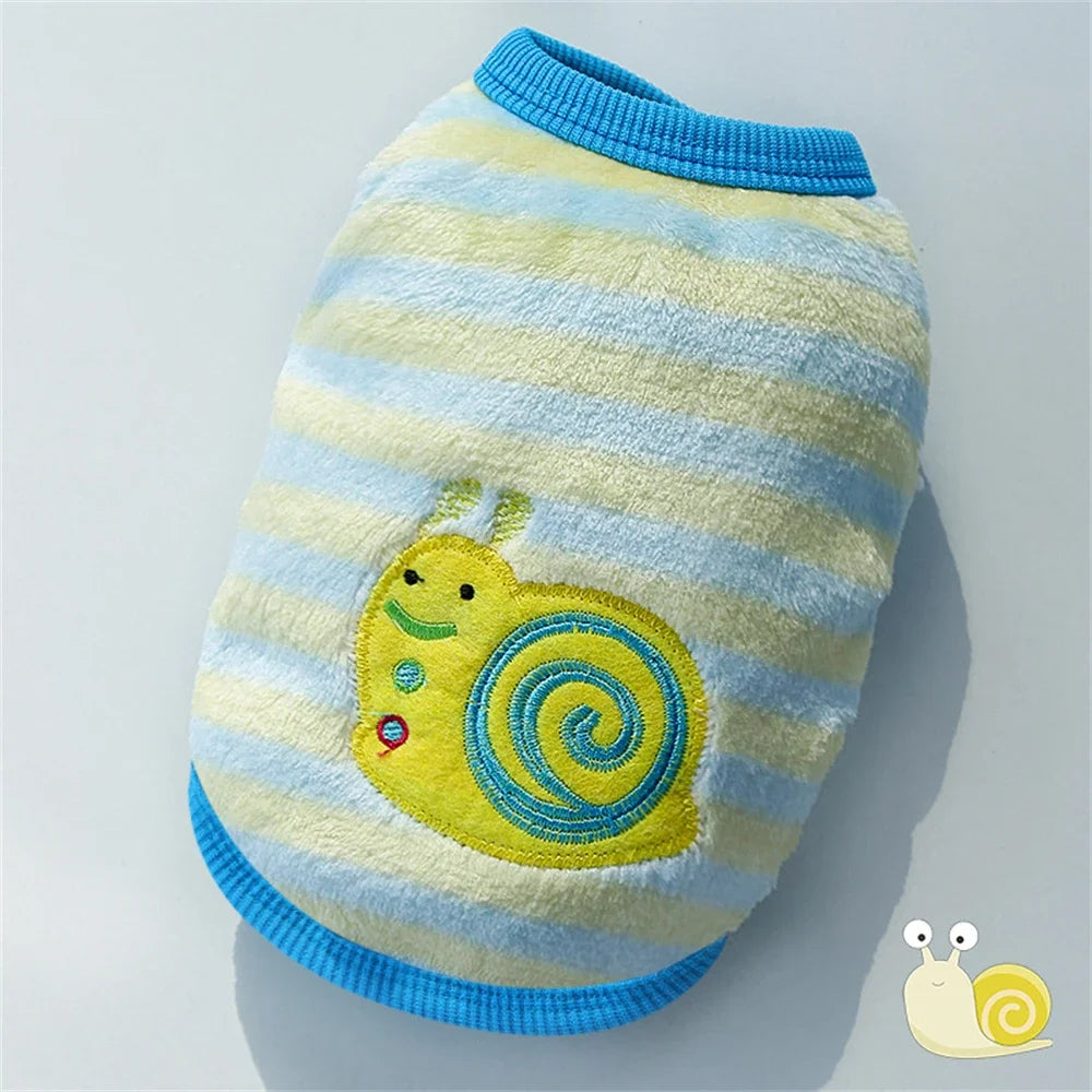 Playful Appliqué Fleece Cat Vest