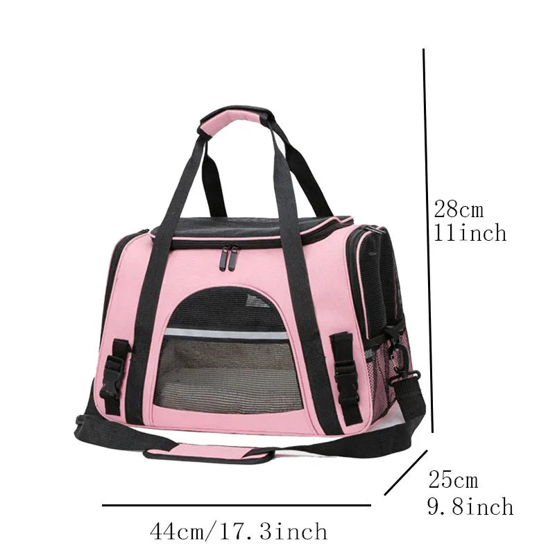 Soft-Sided Pet Carrier with Top Access & Shoulder Strap