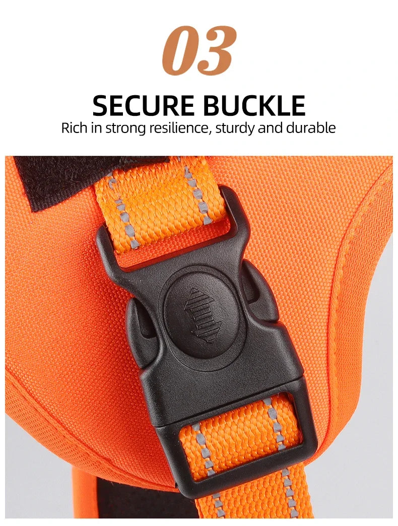 Adjustable Dog Harness with Reflective Trim & Top Handle