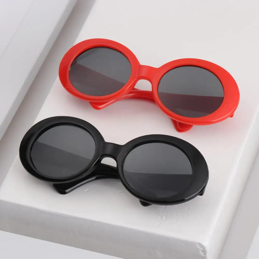 Round-Frame Pet Photo Glasses, Eyewear or Strap Option