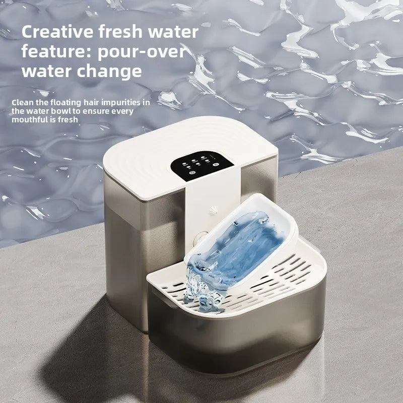 4.5L Tilting Pet Water Dispenser with Ceramic Bowl