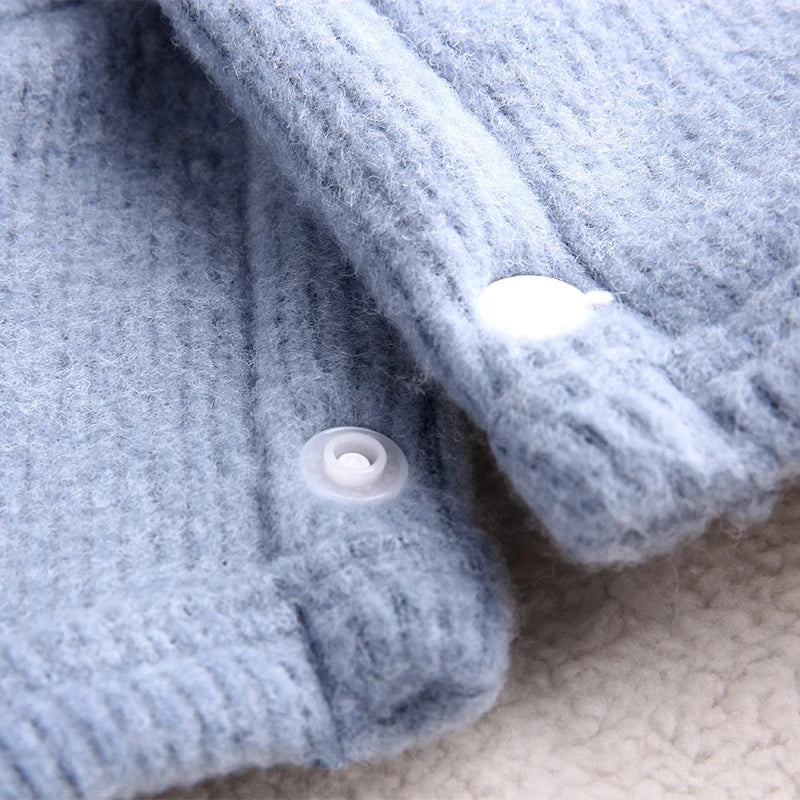 Plush-Lined Pet Jumpsuit with Snap Fastenings