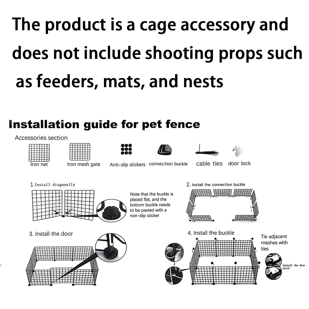 White Modular Indoor Dog Playpen, DIY Panel Enclosure