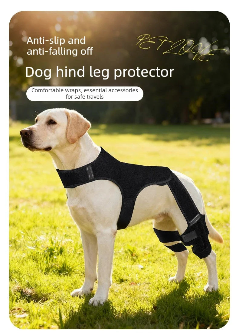 Dog Leg Wraps and Connected Paw Covers, Six Styles