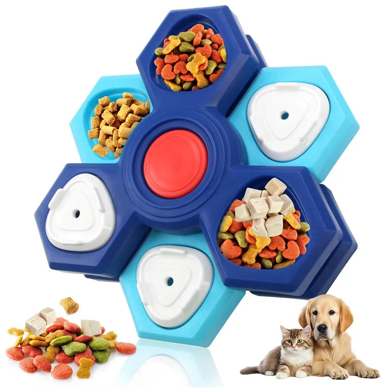 Spinning-Layer Dog Treat Puzzle in Three Options