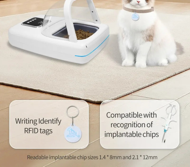 1.5L RFID Pet Feeder with Access-Control Lid