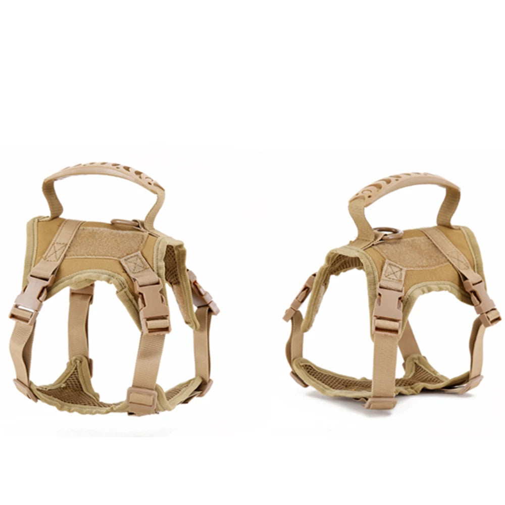 Adjustable Tactical-Style Pet Harness & Set Options