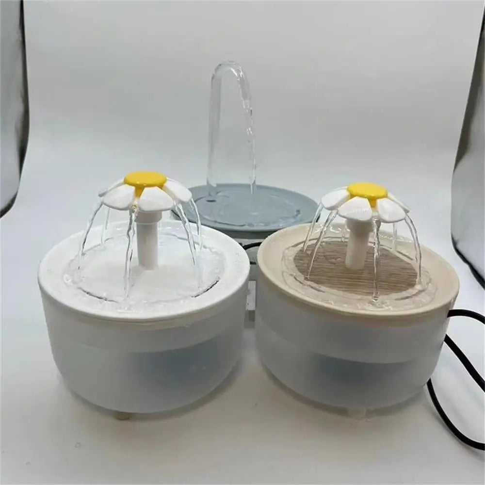1.2L Compact Pet Water Fountain, Lotus & Spout Styles