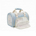 Blue Mesh Travel Carrier for Cats & Small Dogs