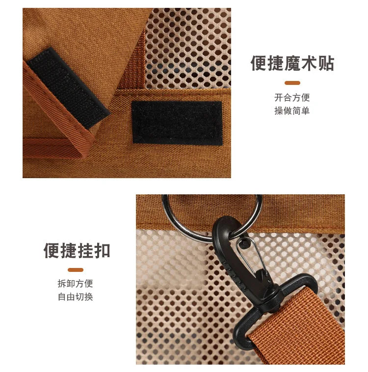 Foldable Mesh Pet Carrier with Front & Top Access