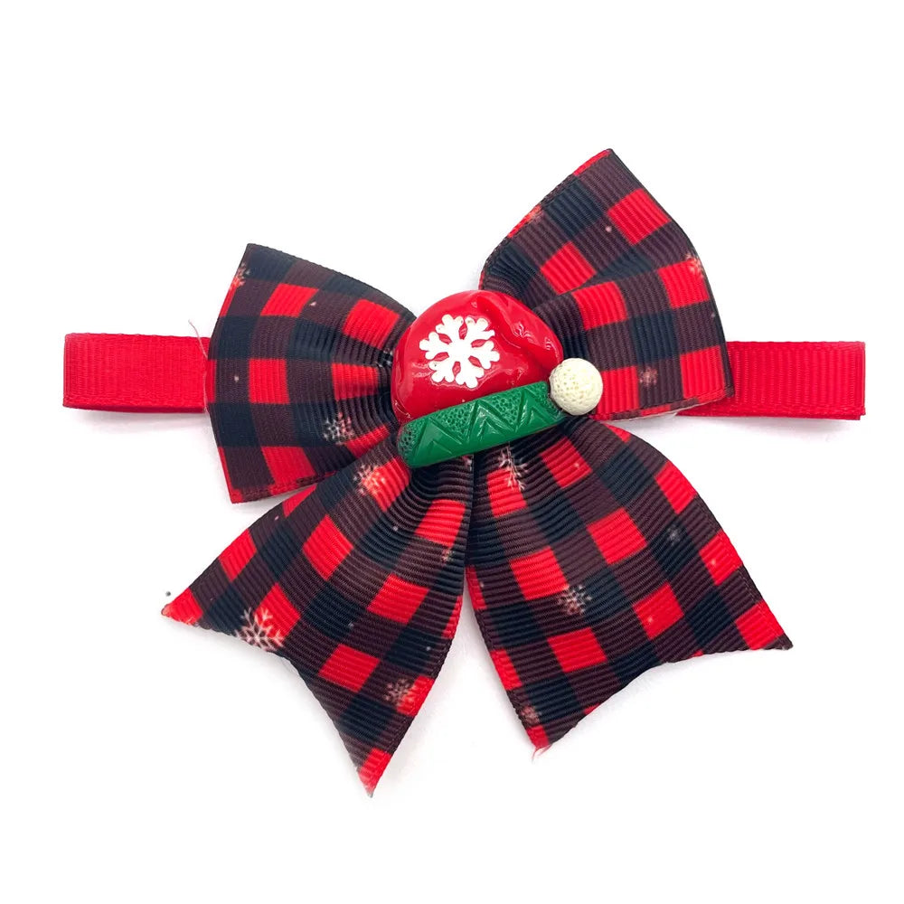 Christmas Pet Bow Tie Assortment, 50 or 100 Pieces