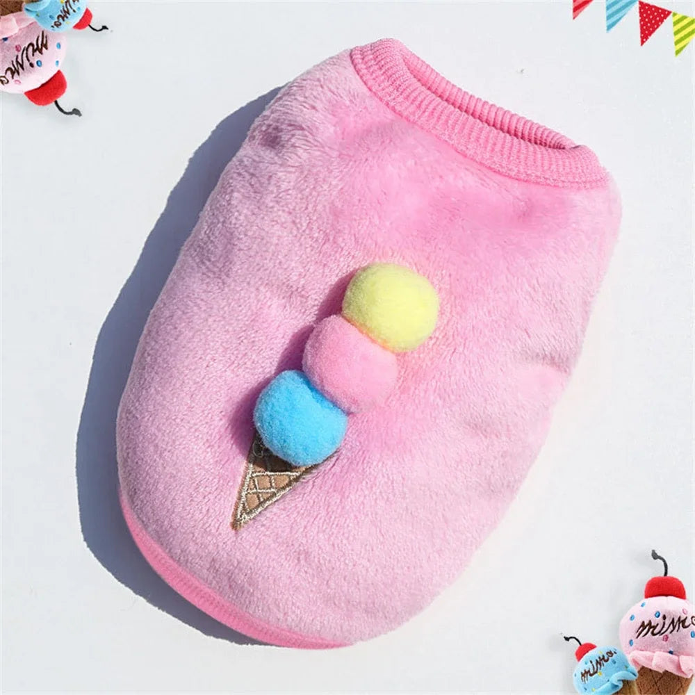 Playful Appliqué Fleece Cat Vest