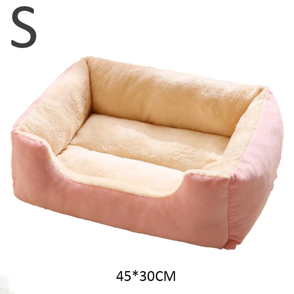 Soft Short-Plush Cat Bed in Five Colors