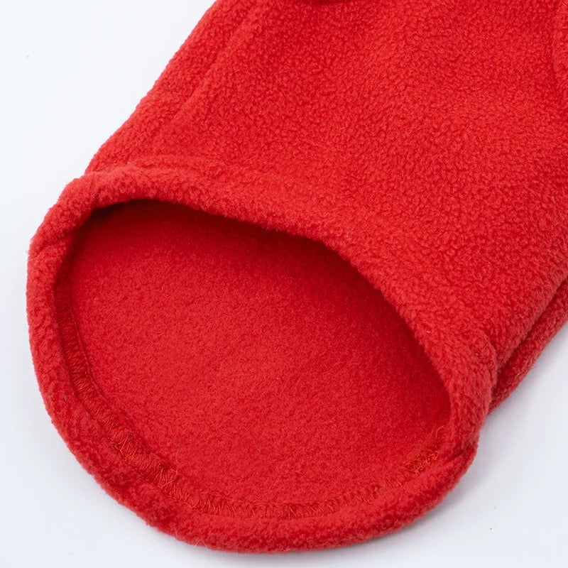 Fleece Pet Vest with Rounded Hem