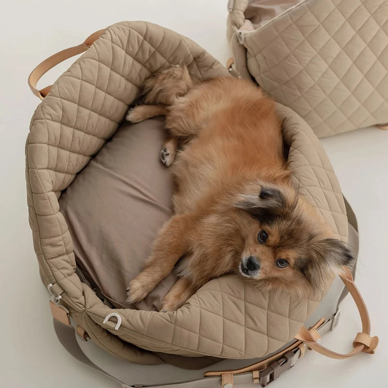 2-in-1 Pet Carrier Handbag & Travel Bed