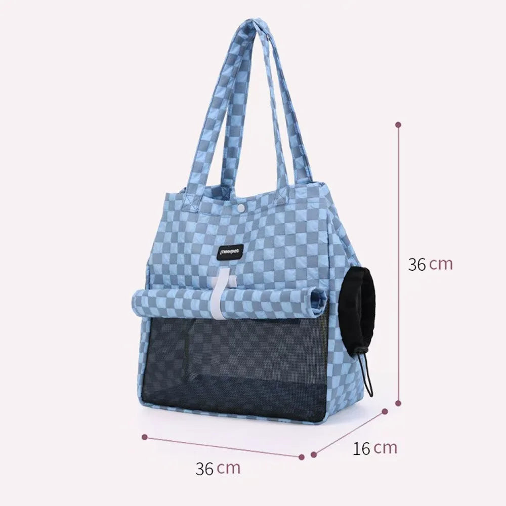 Cat Carrier Shoulder Backpack with Button Closure