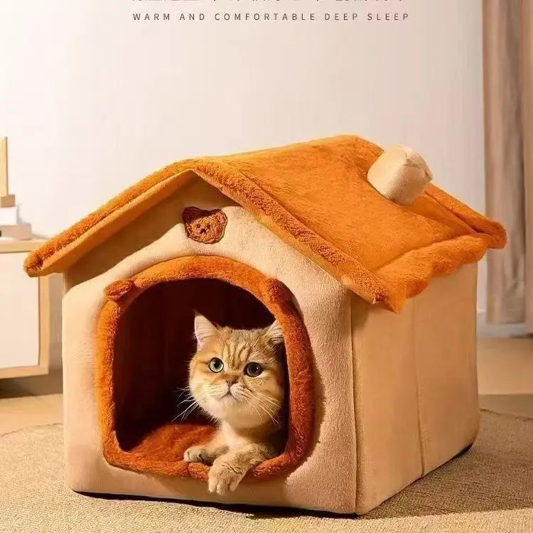 Teddy Cottage Pet House for Cats & Small Dogs