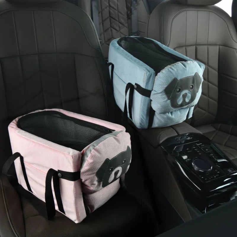 Dog-Face Pet Rest Basket with Carry Handles
