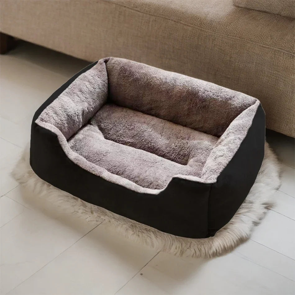 Soft Short-Plush Cat Bed in Five Colors