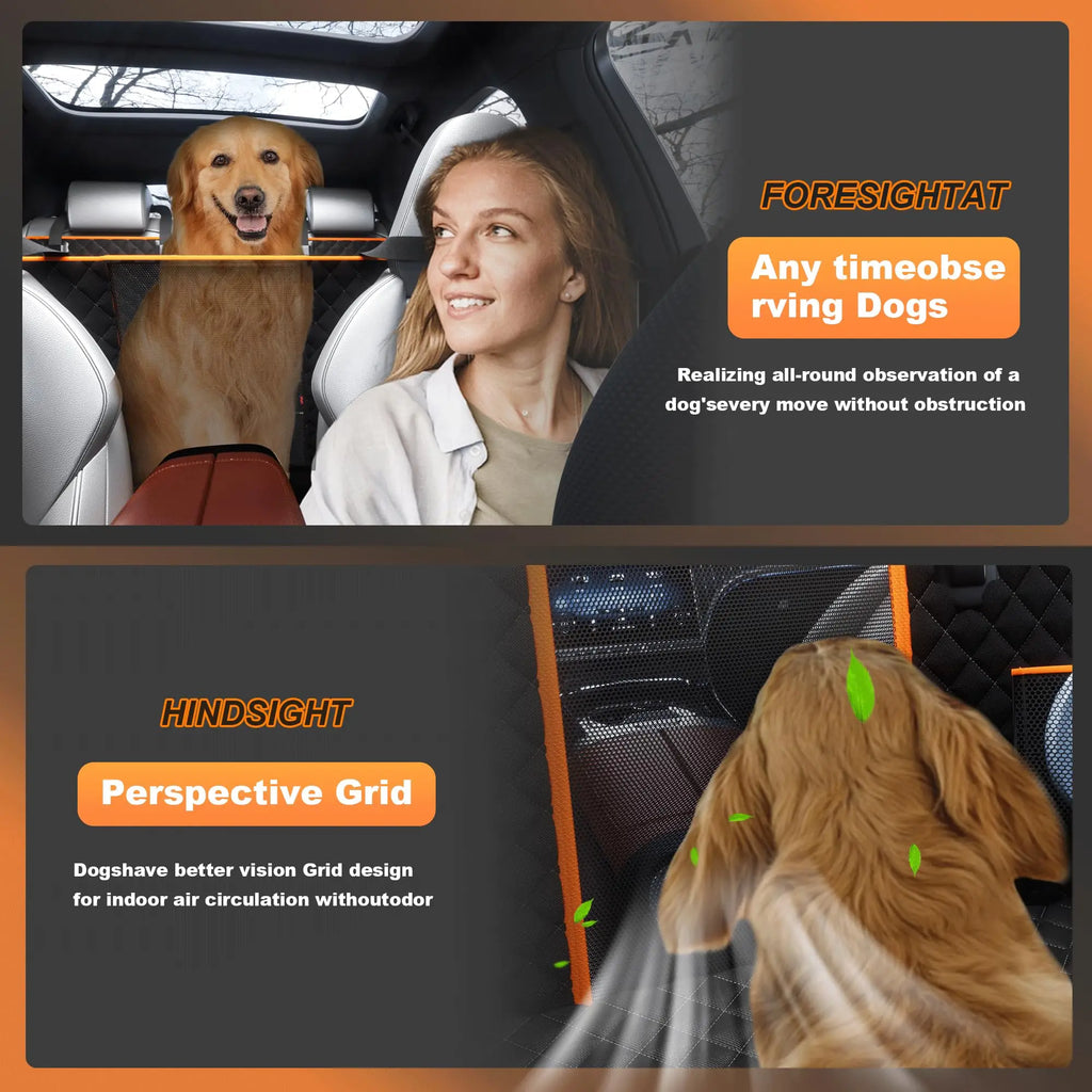Hard-Bottom Dog Back Seat Extender & Car Seat Cover