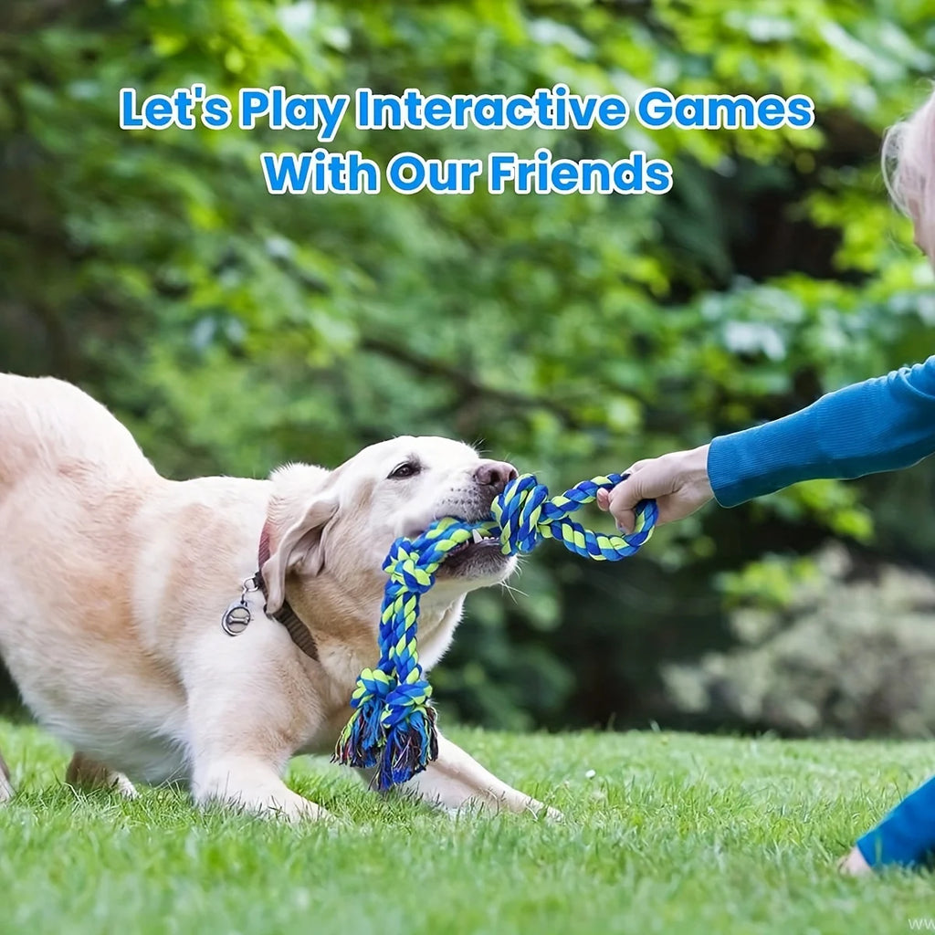 Knotted Rope Dog Tug Toy, One- & Two-Piece Options