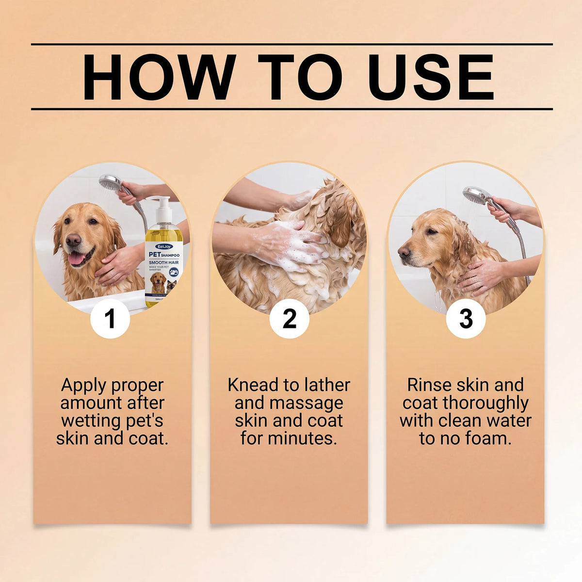 EelJoy Pet Shampoo, 100 ml, 1–4 Bottle Packs