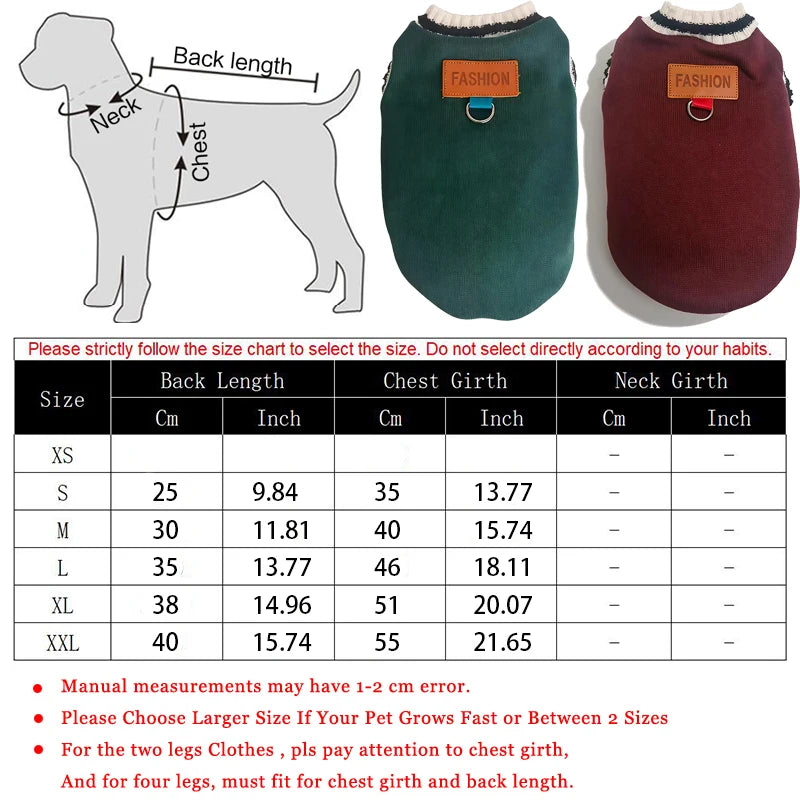 Striped-Trim Pet Sweater Vest with Back Patch