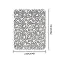 Gray Heart-Print Plush Blanket for Dogs & Cats