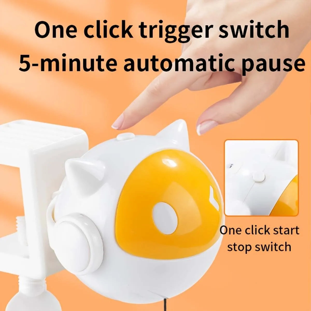 Automatic Up-and-Down Cat Toy with Table Clamp