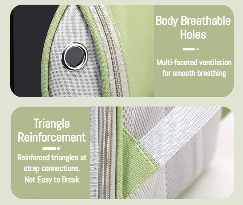 Foldable Oxford Pet Carrier Backpack