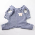 Plush-Lined Pet Jumpsuit with Snap Fastenings