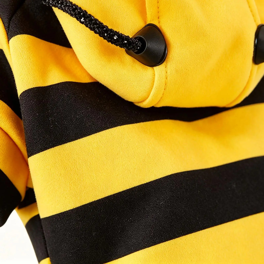 Striped Bee Costume Hoodie for Cats & Small Dogs