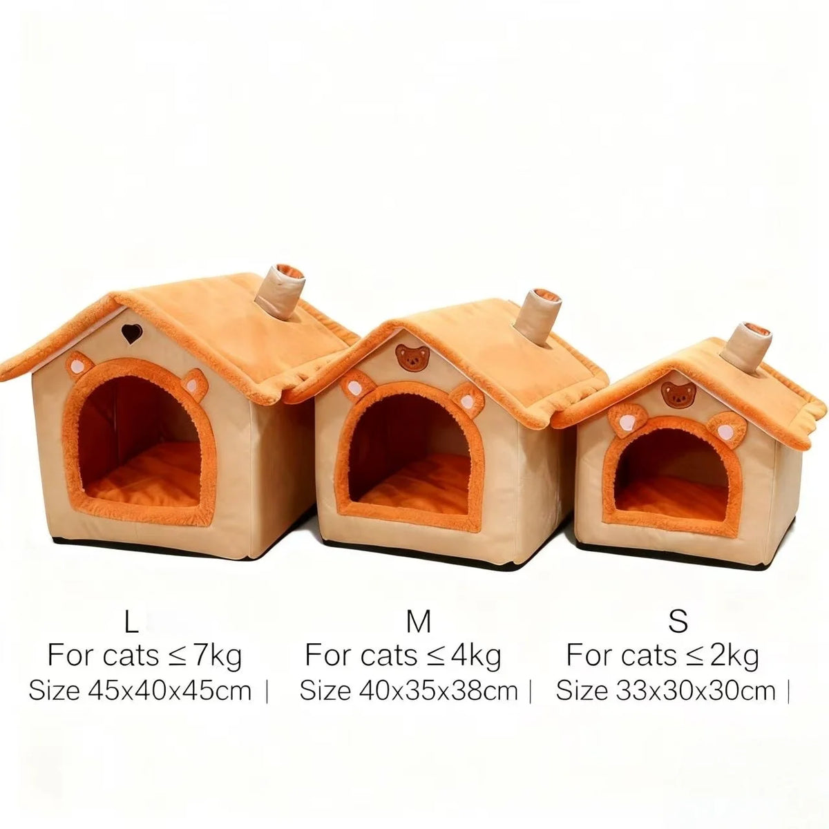 Teddy Cottage Pet House for Cats & Small Dogs