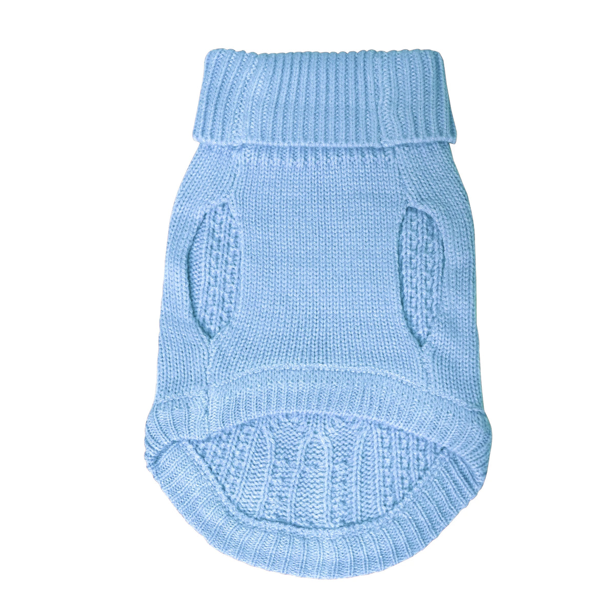 Cable-Knit Pet Turtleneck Sweater