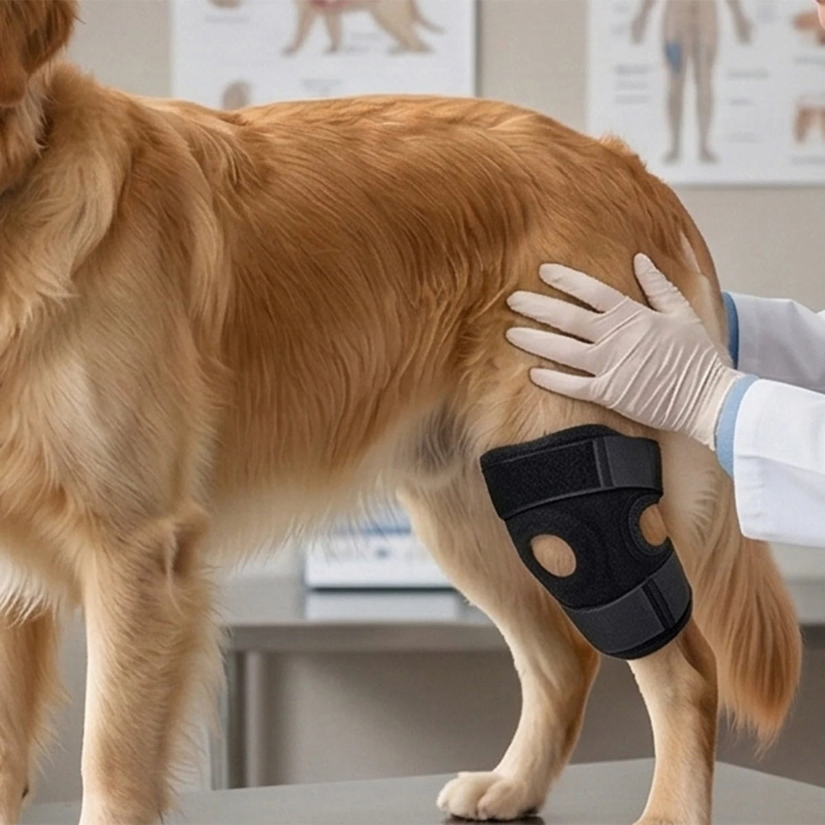 Adjustable Dog Leg Wrap with Center Opening, Single