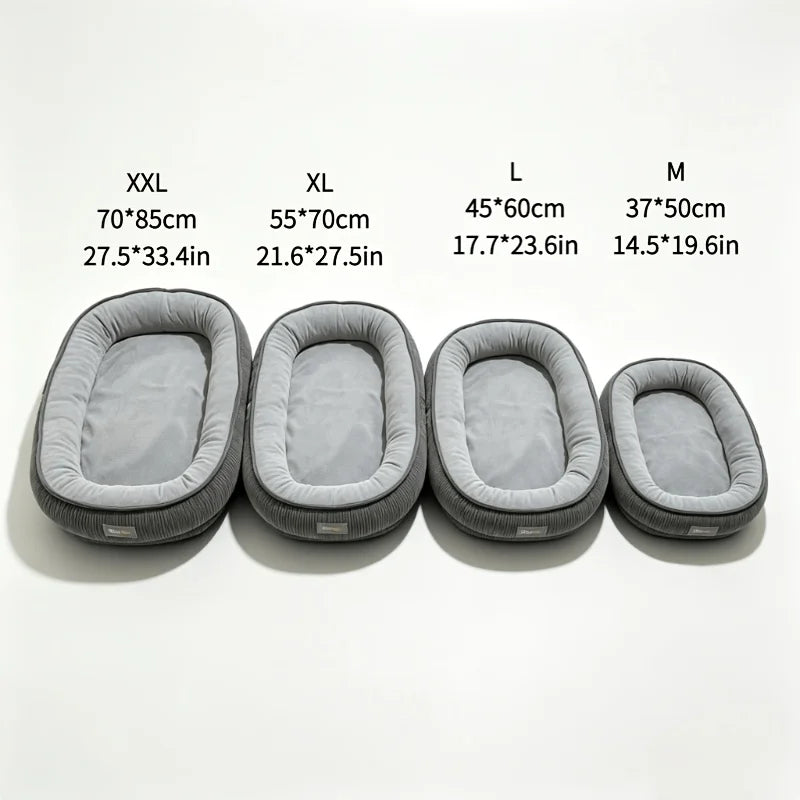 Oval Bolster Bed for Dogs & Cats