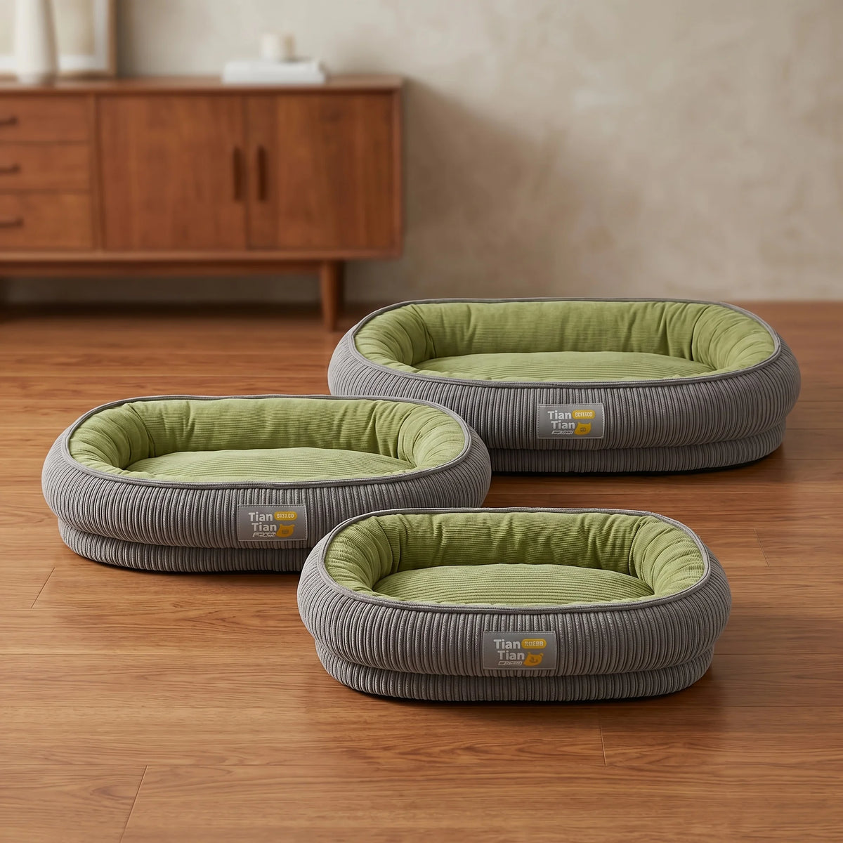 Oval Bolster Bed for Dogs & Cats