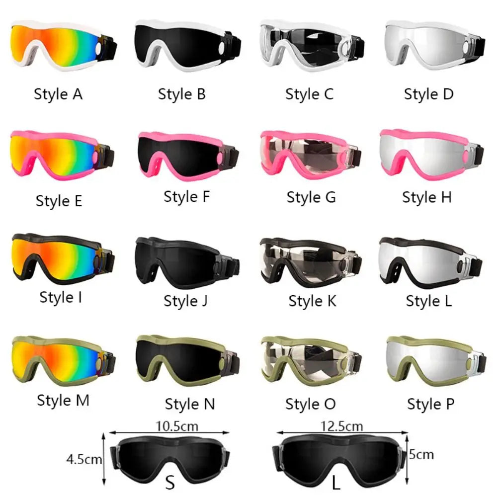 Wraparound Dog Photo Goggles with Adjustable Strap