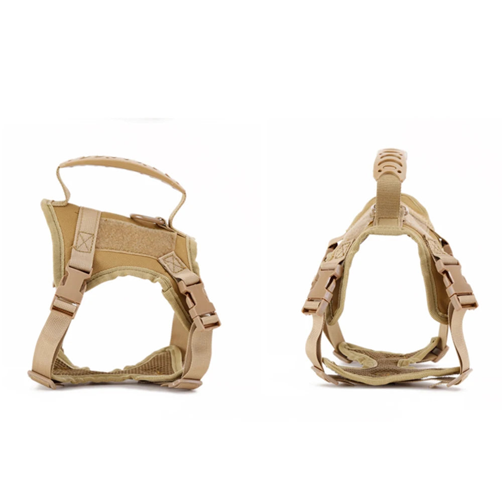 Adjustable Tactical-Style Pet Harness & Set Options