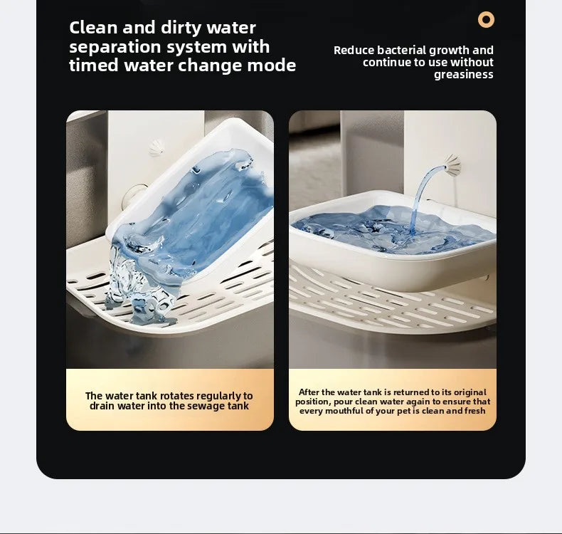 4.5L Tilting Pet Water Dispenser with Ceramic Bowl