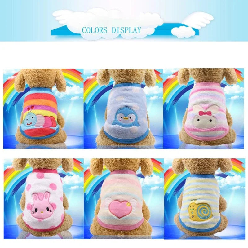 Playful Appliqué Fleece Cat Vest