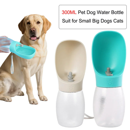 300 ml Portable Pet Water Bottle with Carry Strap