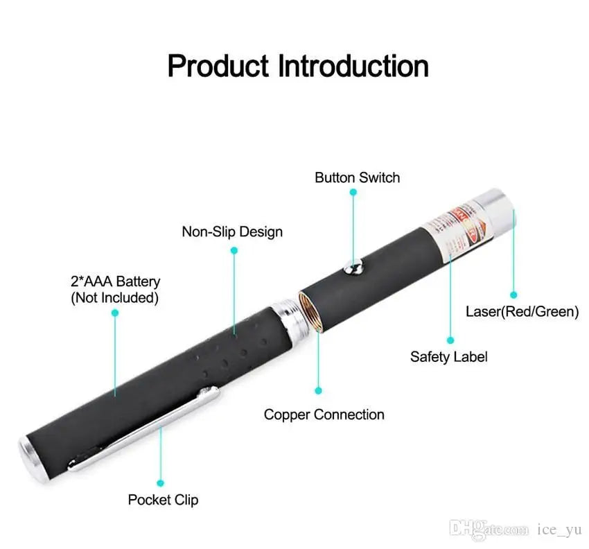 2-in-1 Handheld Cat Laser Pointer & LED Flashlight