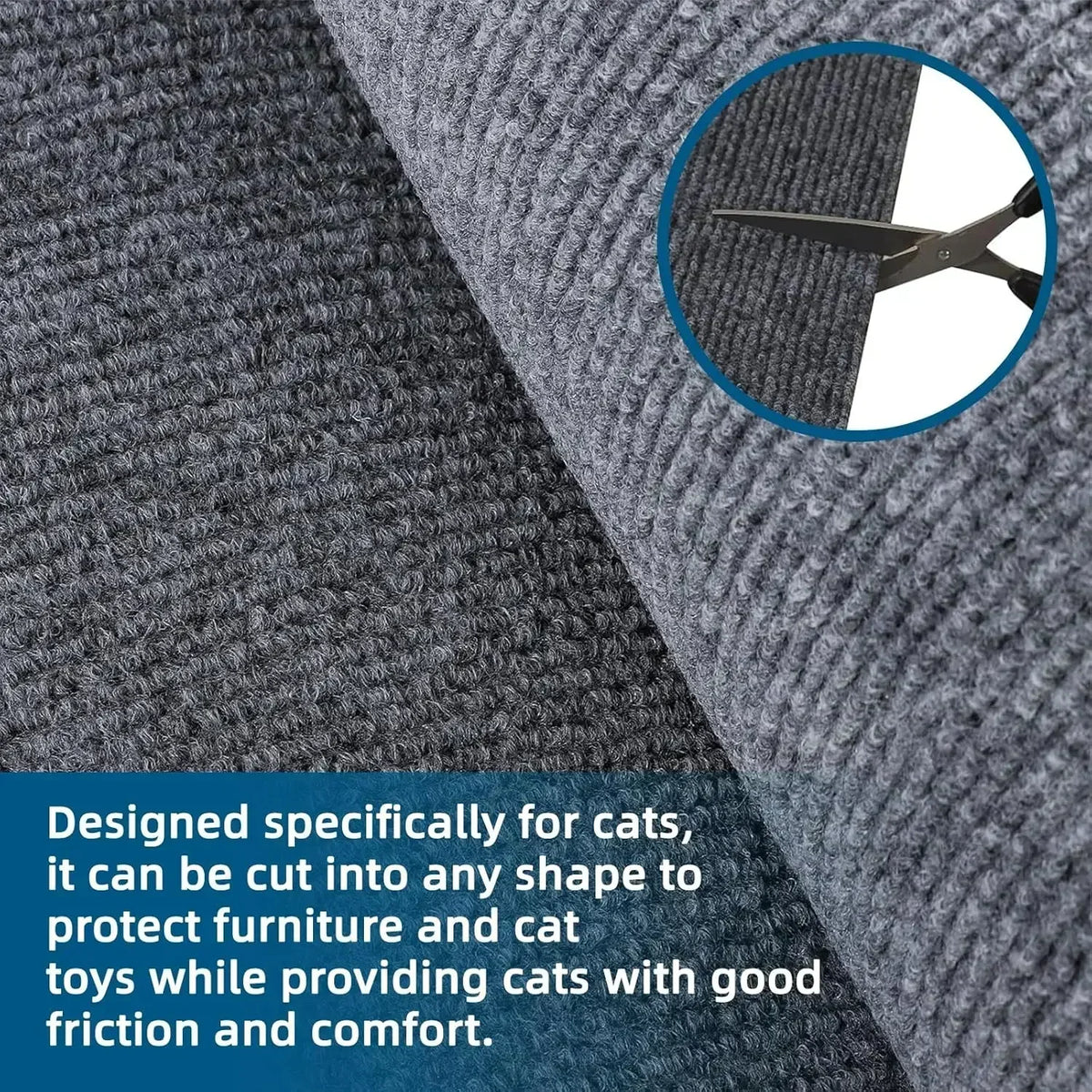 Self-Adhesive Cat Scratching Mat, Cut-to-Fit