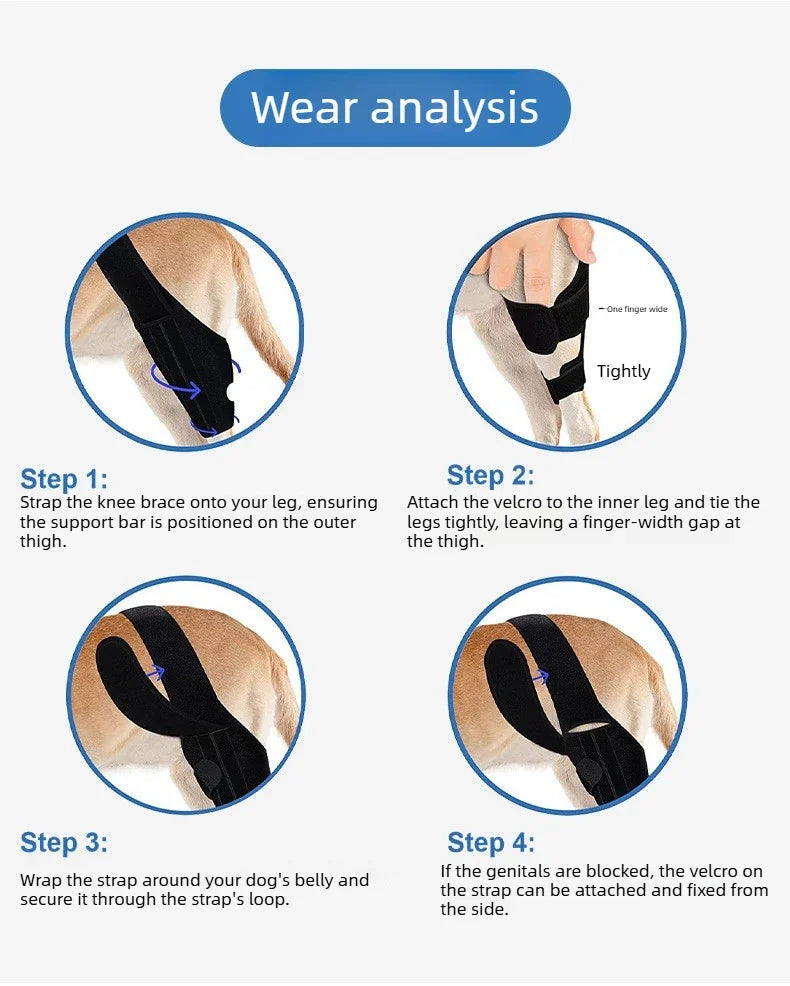 Dog Leg Wraps and Connected Paw Covers, Six Styles