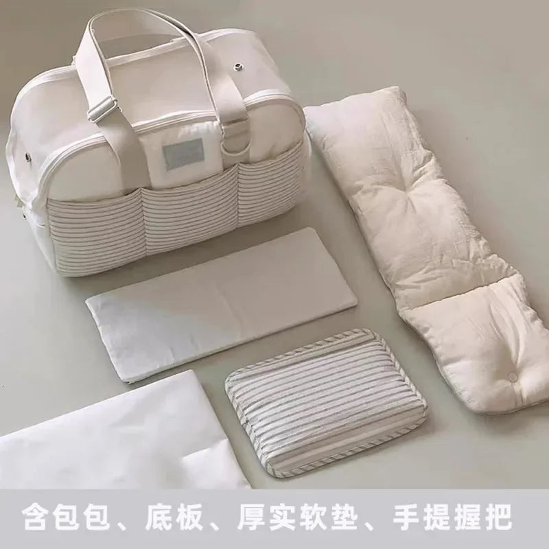 Cotton Pet Carrier Shoulder Bag for Cats & Small Dogs