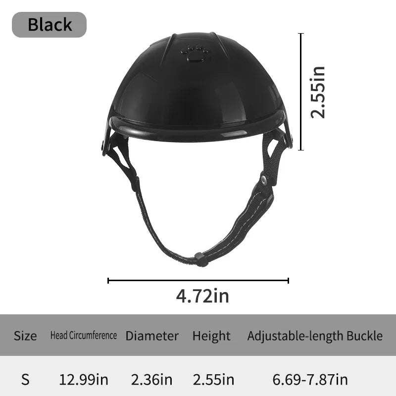 Mini Biker-Style Pet Costume Helmet