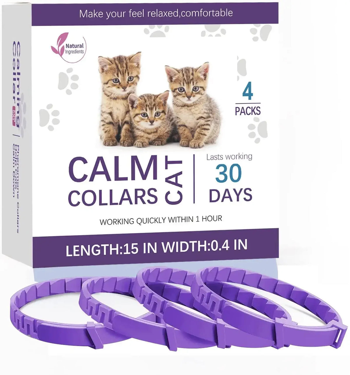 COOYOMOO Scented Pet Collar, 38 cm or 62 cm